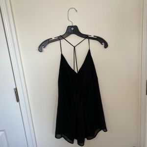 Black Spaghetti strap top, Size Large, good condition. SHEIN